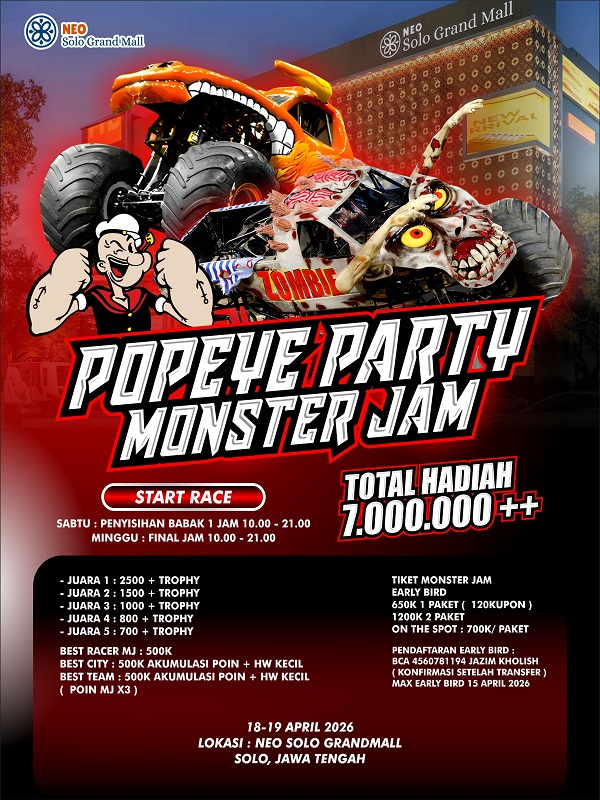 Popeye Party Monster Jam